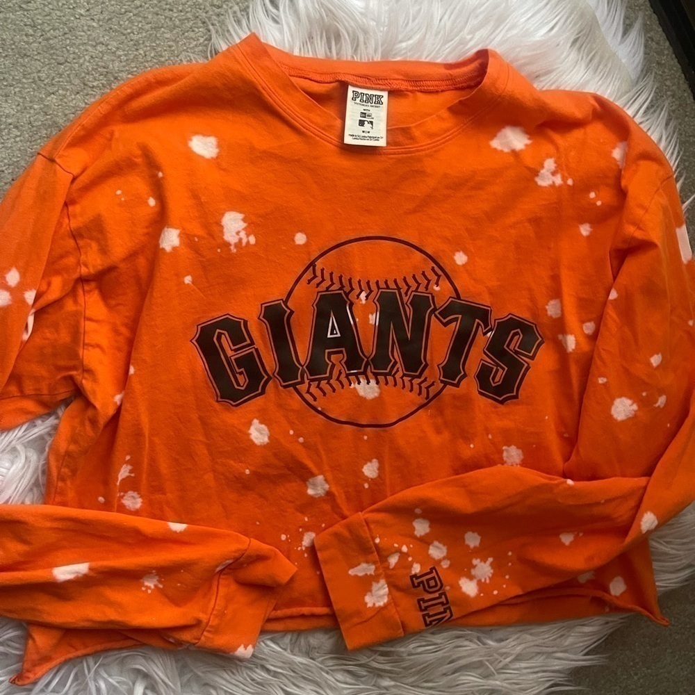 VS pink sf giants cropped tee